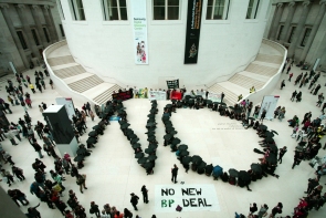 Artisits and faith groups protest BP sponsorship of the Arts in the British Musuem.